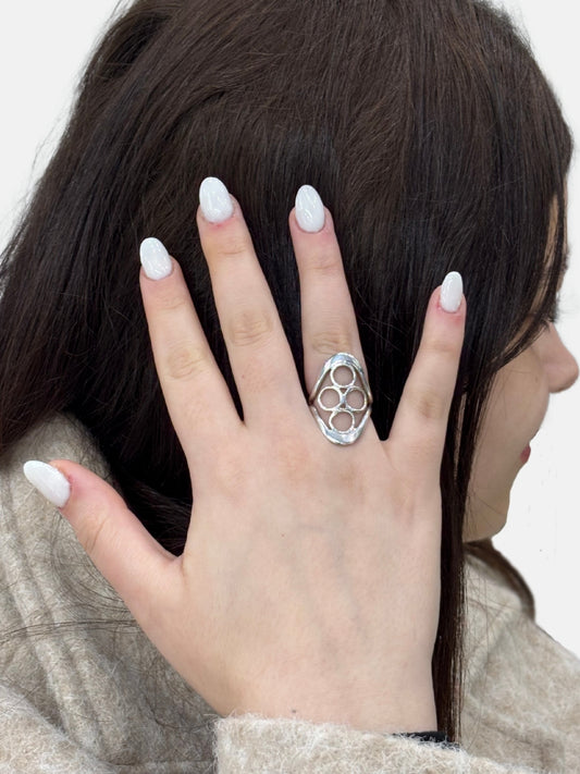 Désir Modern Tasarım Gümüş Kadın Yüzük