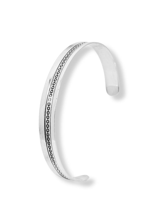 Lumiere Noktalı Gümüş Bilezik