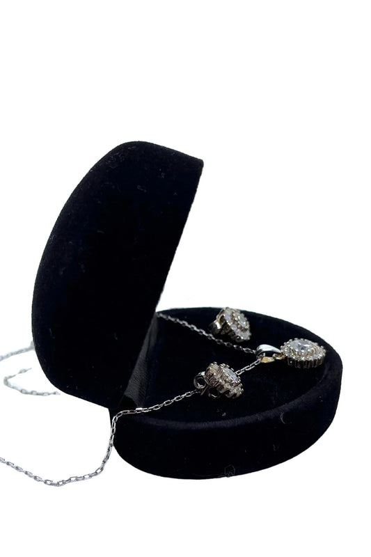 Işıltılı Daisy Gümüş Set&Takım-Mücevher Bahçesi Koleksiyonu