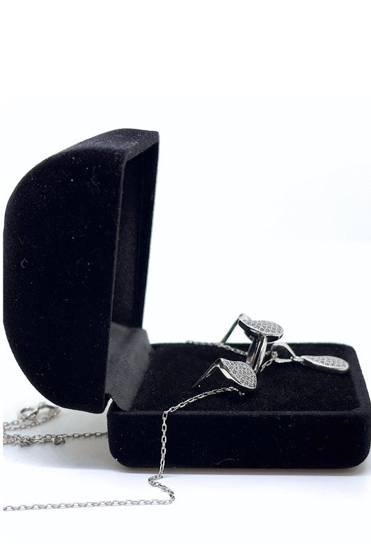 Sparkling Drop Silver Set & Set