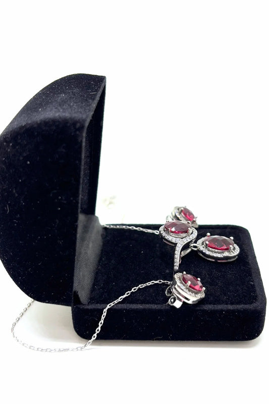 Lal Işıltılı Gümüş Set&Takım - Gece Işıltısı Serisi