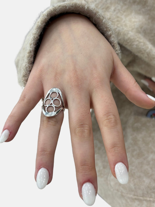 Désir Modern Tasarım Gümüş Kadın Yüzük