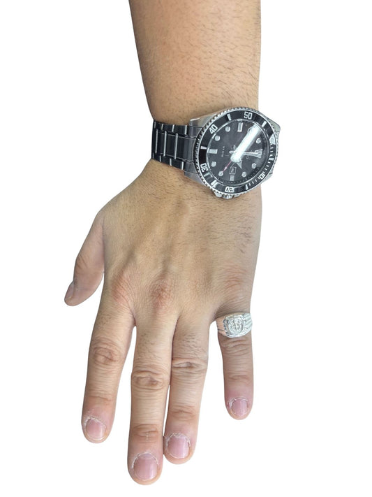 BMW Amblemli Gümüş Erkek Retro Yüzük