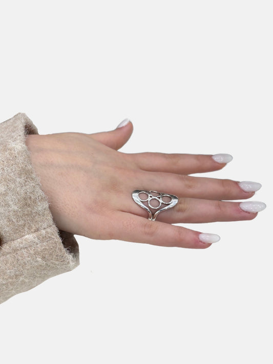 Désir Modern Tasarım Gümüş Kadın Yüzük