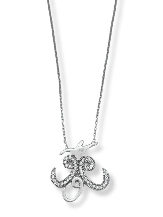 Işıltı Semazen Hayalet Gümüş Kadın Kolye