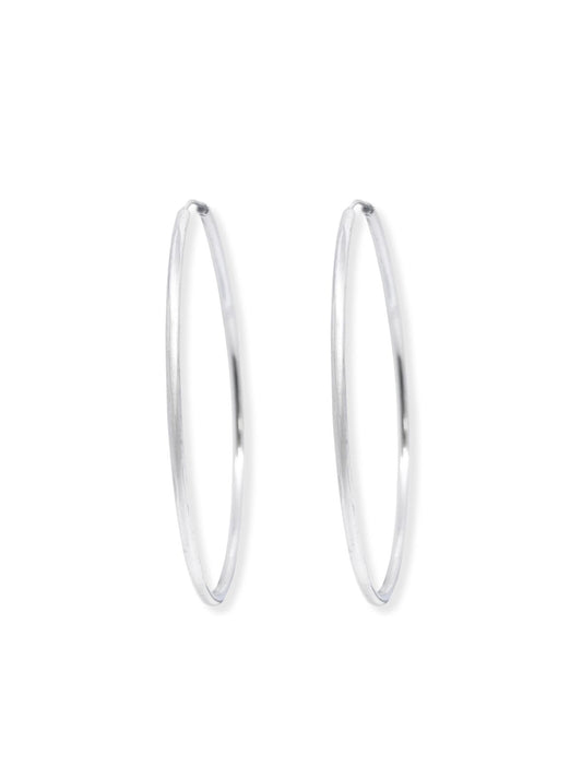 Gümüş Halka Küpe 3mm Kalınlık