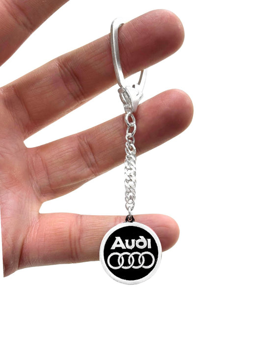 Audi Amblemi Gümüş Anahtarlık
