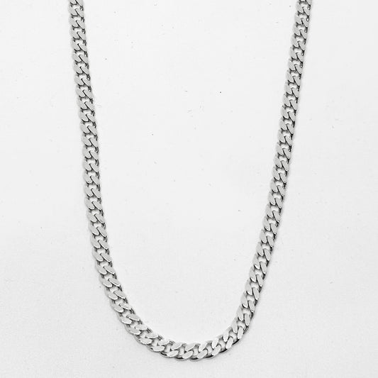 İnce Ezme Gurmet Gümüş Zincir Kolye 45CM