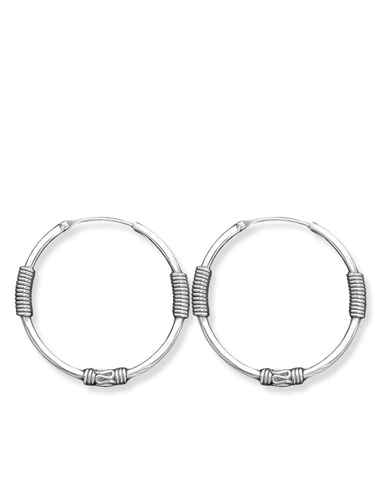 Gümüş Halka Küpe 3x3CM