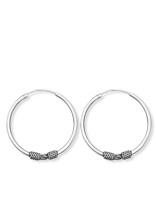 Gümüş Halka Küpe 3x3CM