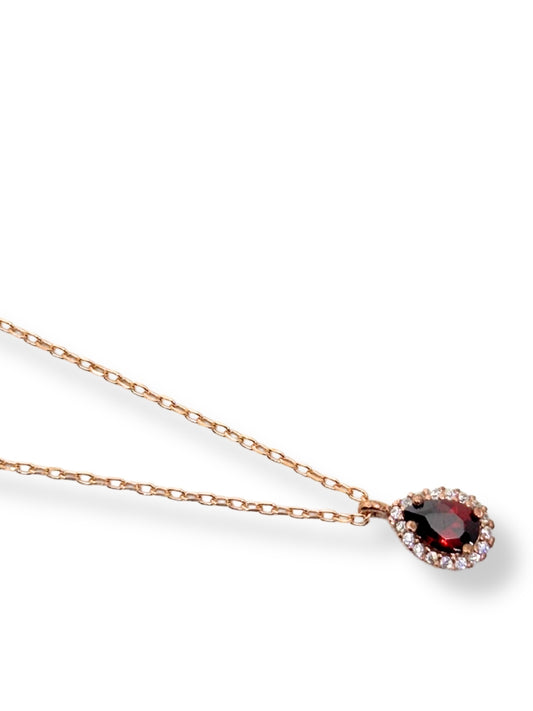 Mini Beyaz Işıltılı Çevrili Damla Taşlı Anturaj Hayalet Gümüş Kadın Kolye