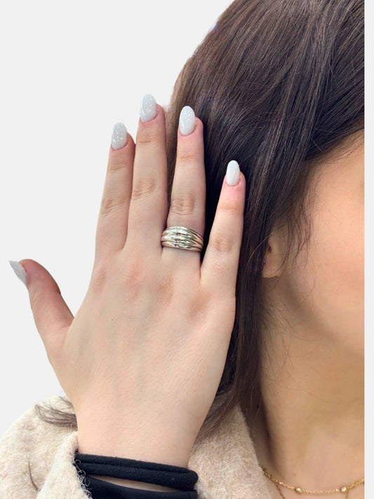 Lunaris Modern Tasarım Gümüş Kadın Yüzük