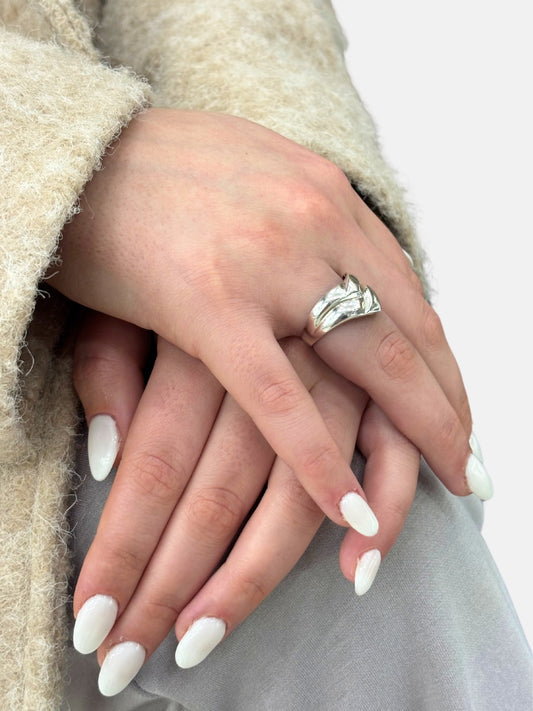 Reine Modern Tasarım Gümüş Kadın Yüzük