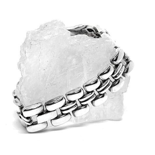 Gümüş Düz Parlak Saat