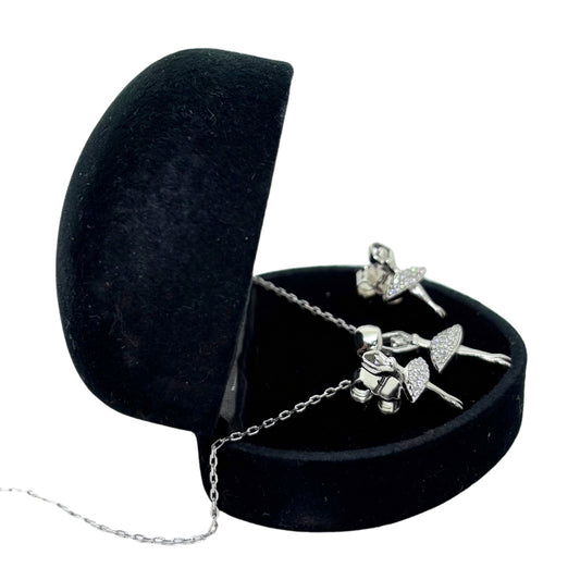 Sparkly Ballerina Silver Set & Set