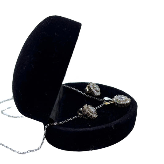 Sparkling Daisy Silver Set & Set-Jewelry Garden Collection