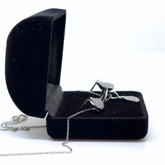 Sparkling Drop Silver Set & Set