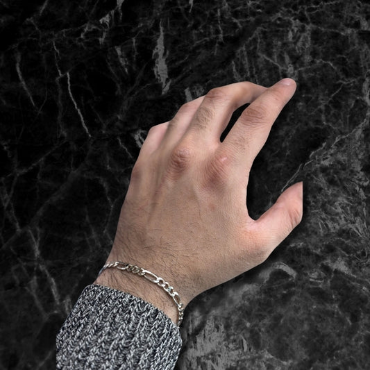 Gümüş Figaro Zincir Bileklik
