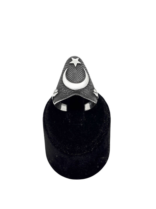 Gümüş Ayyıldız Zihgir Okçu Yüzüğü