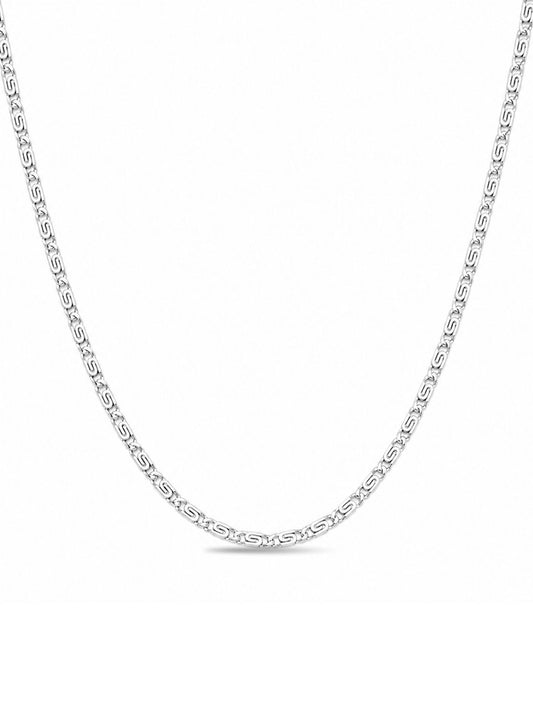 Thin Espanzer Silver Chain Necklace 60CM
