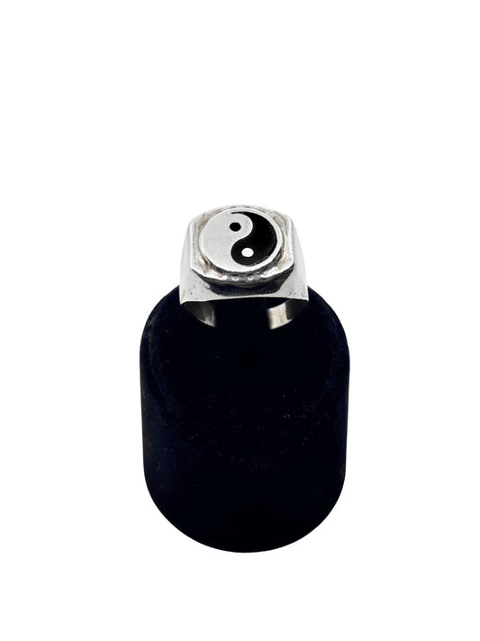 Gümüş Ying-Yang Erkek Yüzük