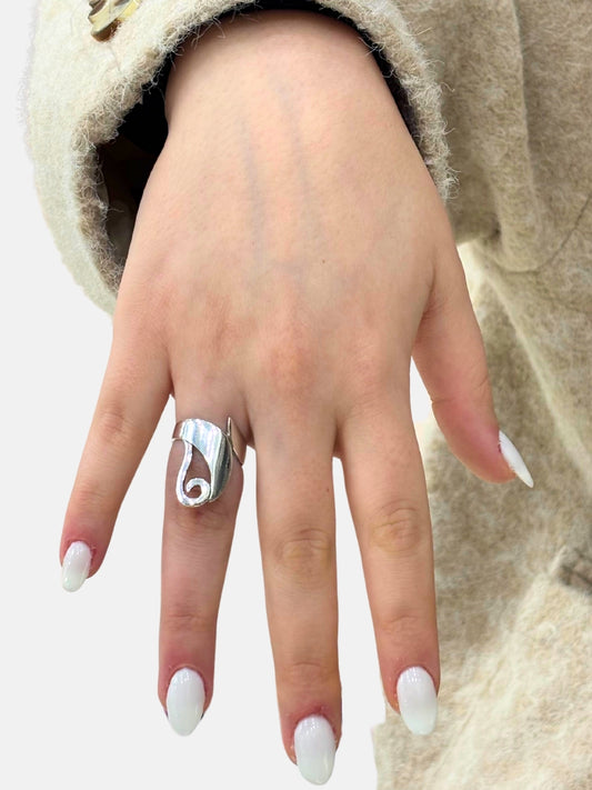 Sylve Modern Tasarım Gümüş Kadın Yüzük