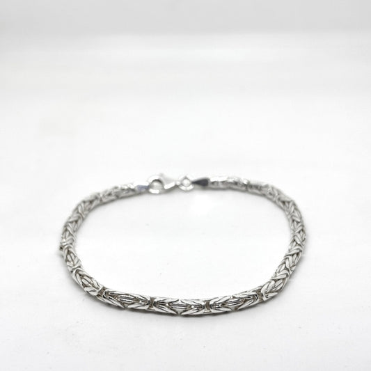 Yuvarlak Parlak Kral Zincir Erkek Bileklik