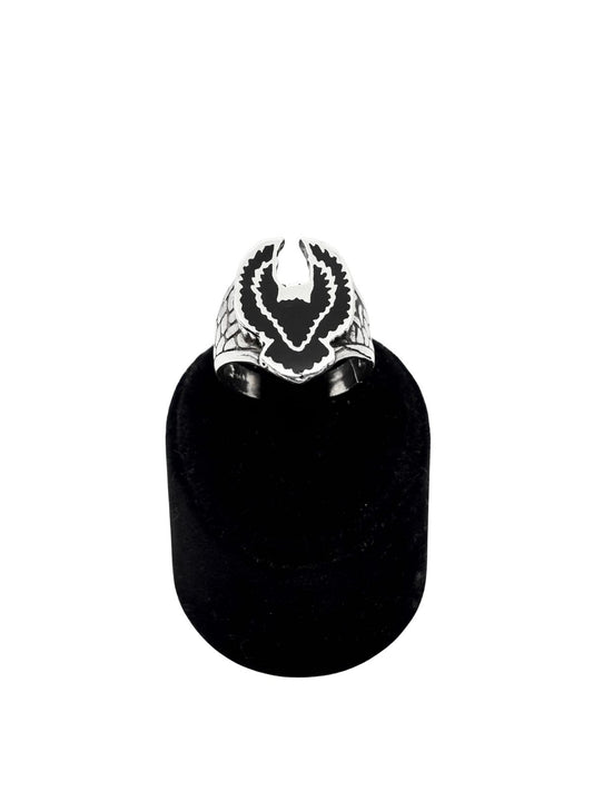 Mineli Kartal Gümüş Erkek Yüzük