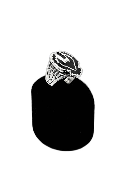 Mineli Kartal Gümüş Erkek Yüzük