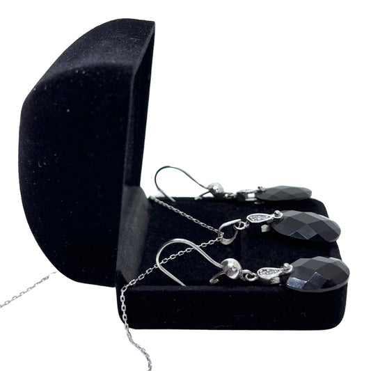 Sparkling Onyx Silver Set & Set-Night Sparkle Collection