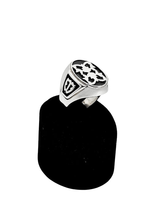 Oval Celtic Desen Gümüş Erkek Yüzük