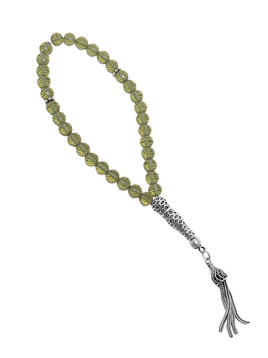 Küre Kesim Zultanit Tesbih Gümüş Püsküllü