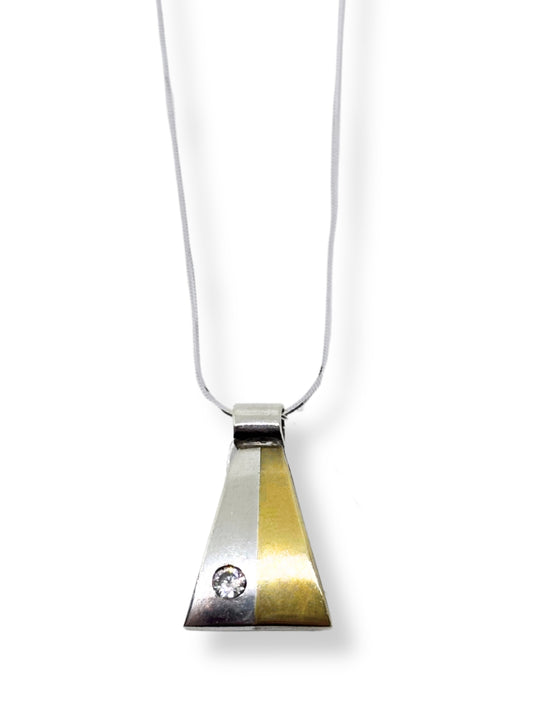 Tektaşlı 90s Super Model Kadın Gümüş Kolye