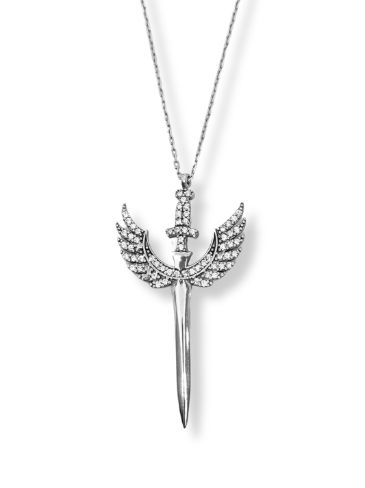 Mikailin Kılıcı Gümüş Hayalet Kolye