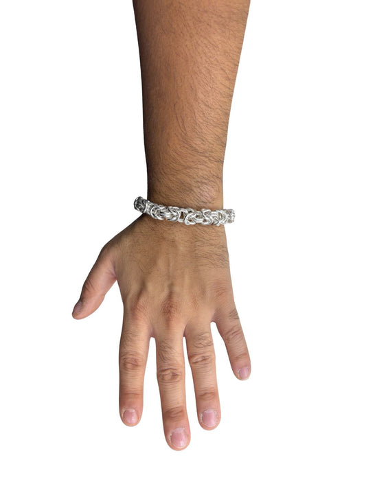 Thick King Model Silver Bracelet