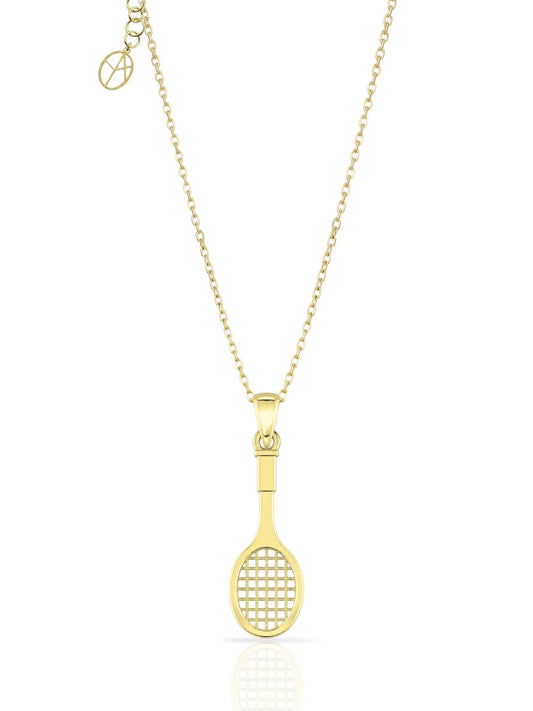 Gümüş Tenis Raketi Kolye 3.2x1 cm [OYOT395]