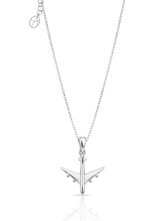 Flugzeug-Halskette aus 925 Silber – Oya Silver – Ansicht 2