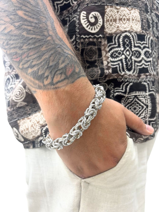 Thick King Model Silver Bracelet