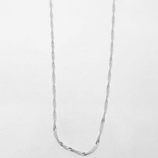 Mini Swivel Silver Chain Necklace 43CM