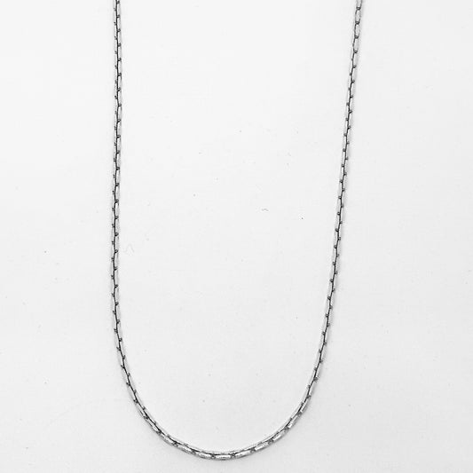 Mini Roller Silver Chain Necklace 38CM