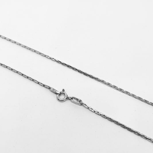 Mini Roller Silver Chain Necklace 38CM