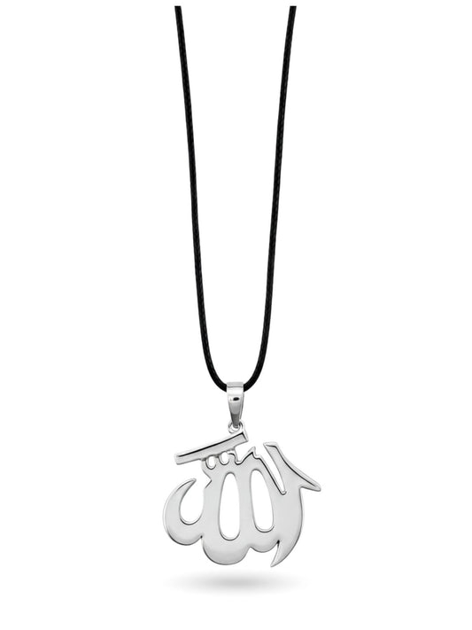 Allah Yazılı Gümüş Kolye 3.5x3cm
