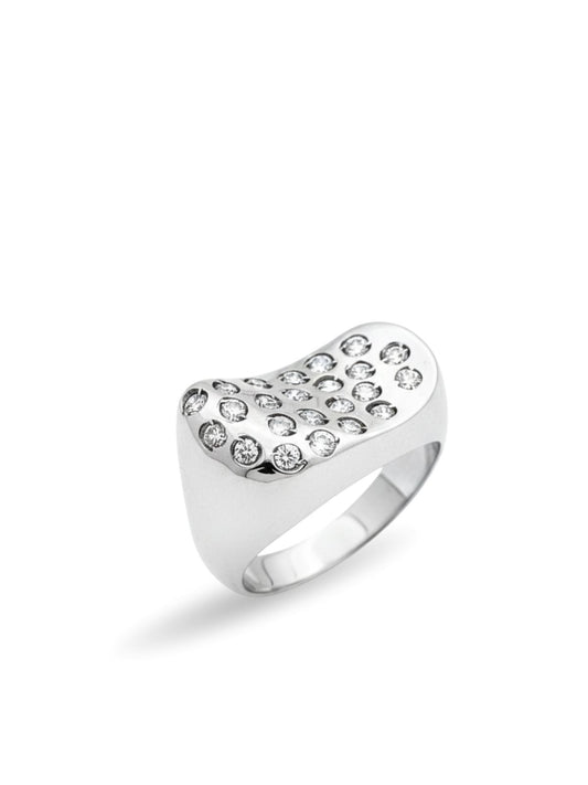 Catherine Bold Zirkon Taşlı Tasarım Gümüş Kadın Yüzük