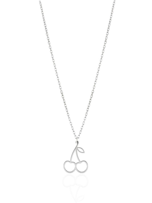 Minimal Tasarım Gümüş Kiraz Kolye [OYOT367]