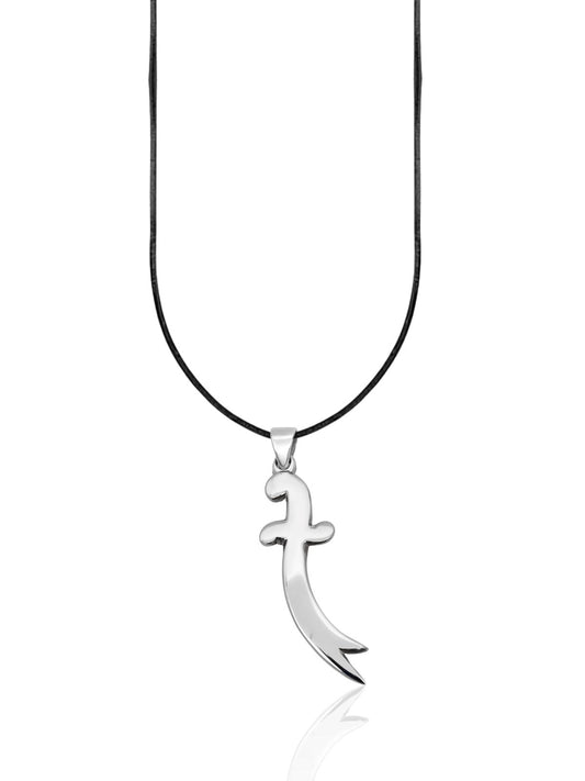 Cilalı Gümüş Zülfikar Kolye Ucu 3.7x1cm [OYOT343]