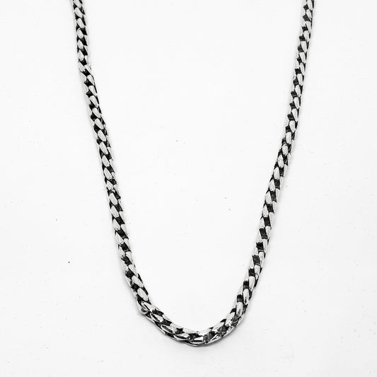 Fox Tail Silver Chain Necklace Model2 45CM