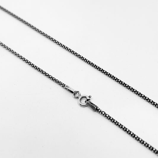 Thin Jessica Silver Chain Necklace 57CM