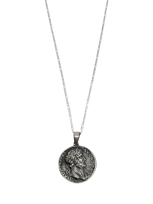 Augustus Denarius Gümüş Antik Coin Para Kolye TR POT XVIII