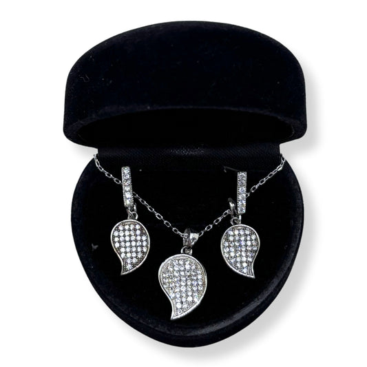 Sparkle Drop Silver Set &amp; Set