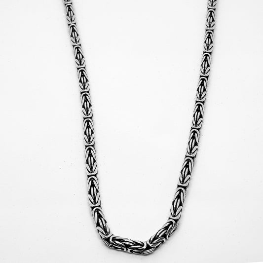 Thick King Silver Chain Necklace 54CM Model 2. Thickness